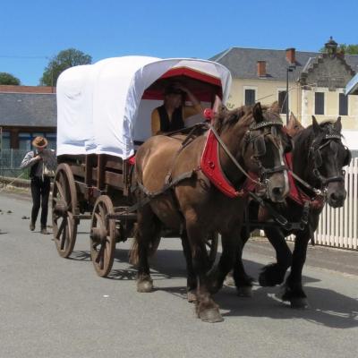 Chariot venant de l'Ouest