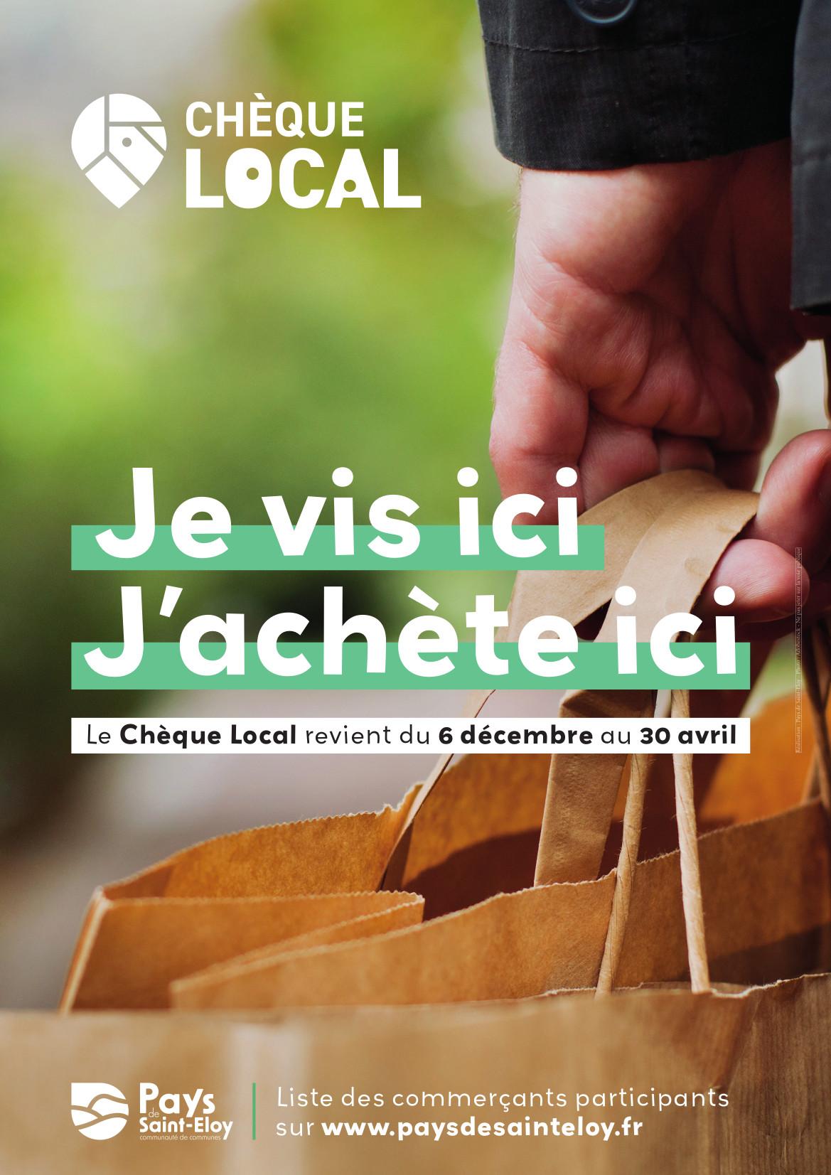 Affiche cheque local 2022