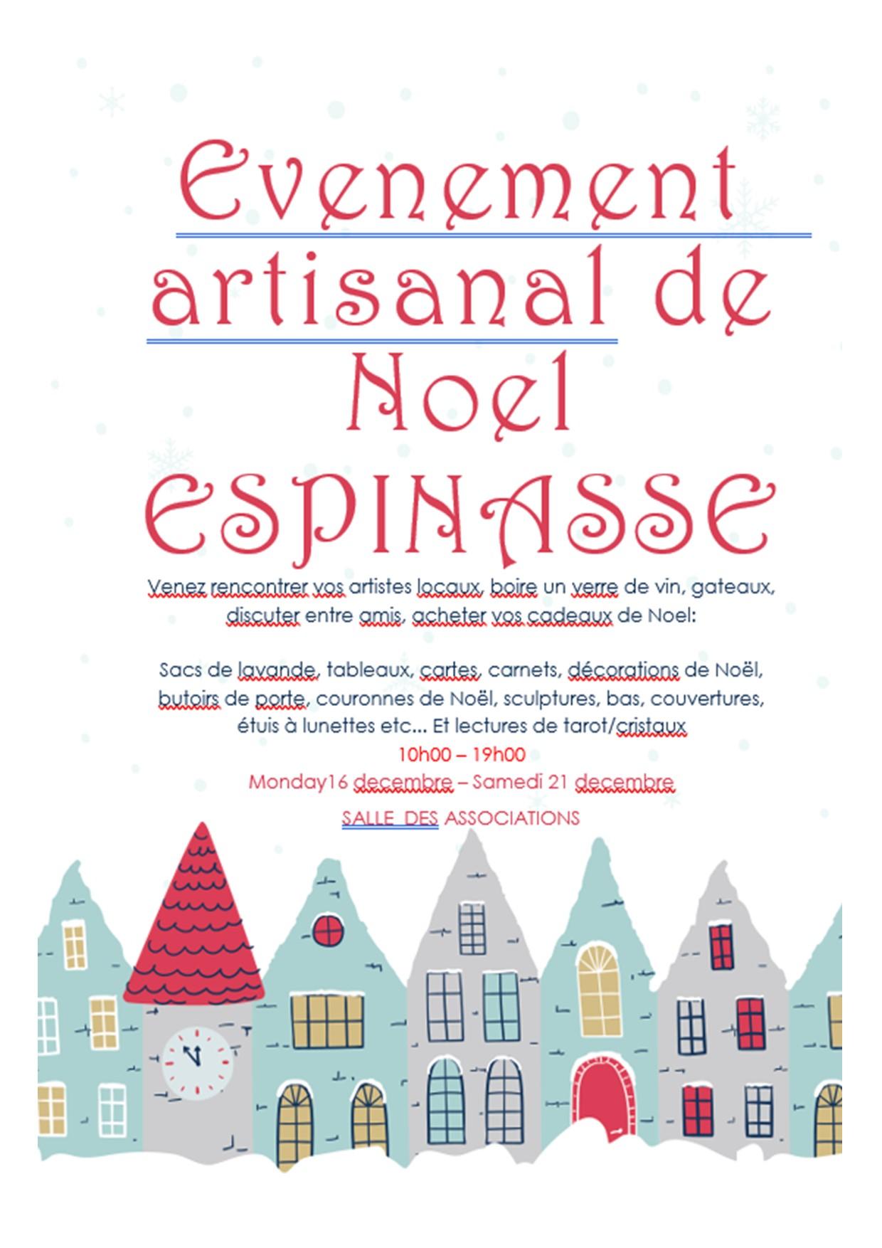 Affiche evenement noel espinasse